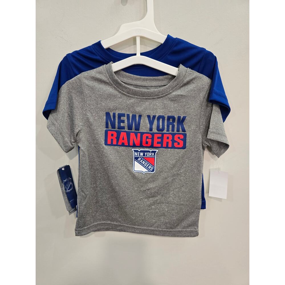 *NHL* New York Rangers 2-Pack TShirts-Blue & Grey-MSRP=$24.99 - Size 3T